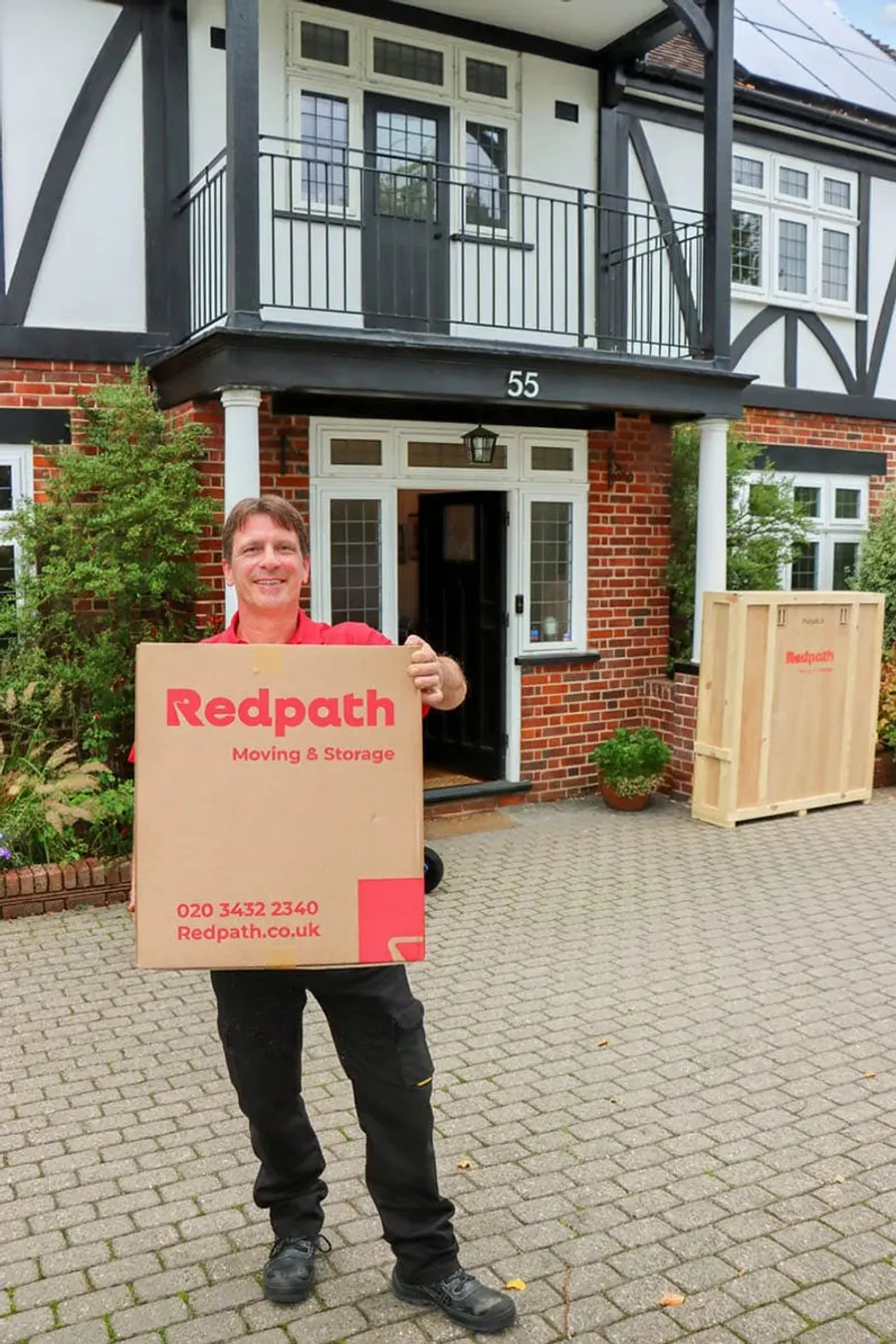 Redpath removals team on a residential move in London