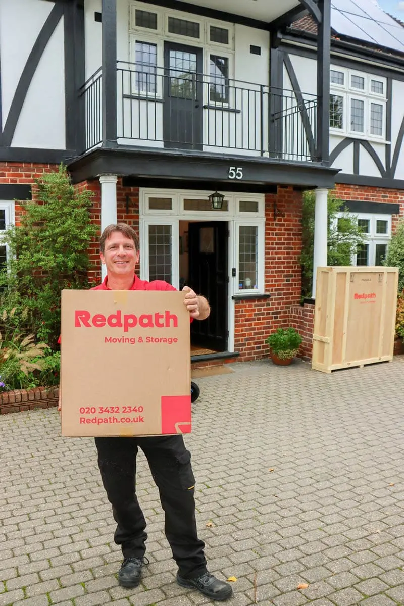 Redpath removals team on a residential move in London
